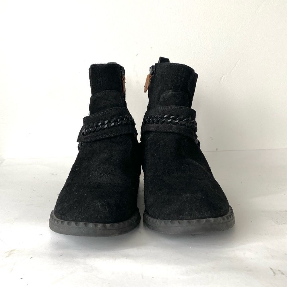 Gentle Souls by Kenneth Cole Women’s Binta Suede Leather Shoes US 7 Biker Boho - Picture 12 of 14